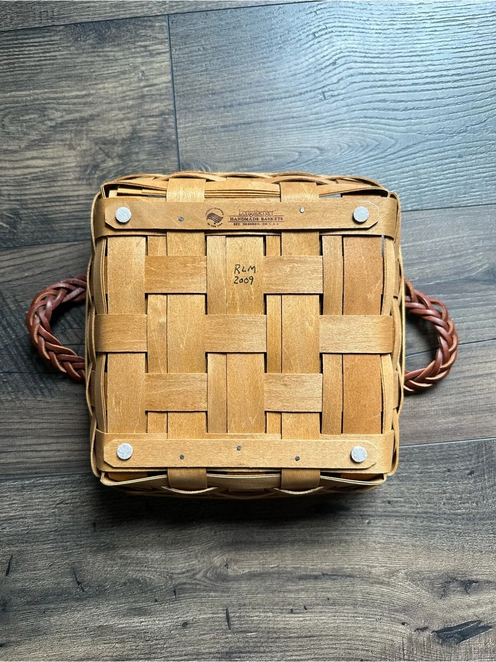 Longaberger 8x8 Serving Solutions Basket with Protector and Lid
